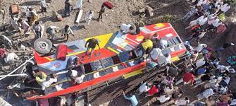 khargon, Breaking railing , bus fell river