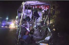 morena, Sleeper coach bus, three died