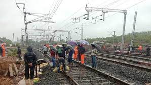 damoh, Landslide , track near Salaiya railway station