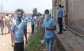 morena, Five workers died , poisonous gas