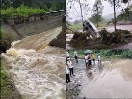 jhabua, Family swept ,pond bursting