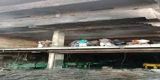 ashoknagar, Burnt skeleton , massive factory fire