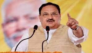 khargon, JP Nadda ,targeted Congress