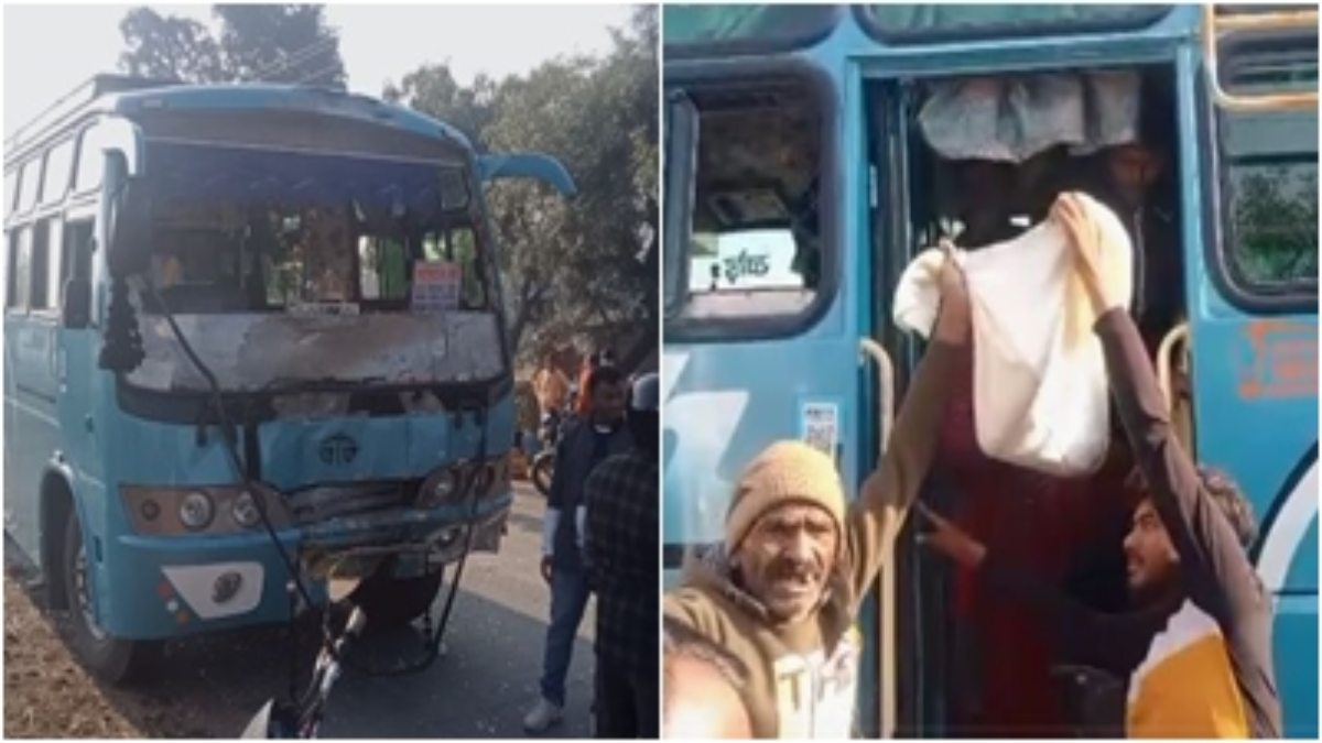 shivpuri,  bus running , Mahuar river bridge 