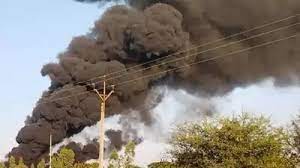 khargon,Massive fire ,petrochemical company