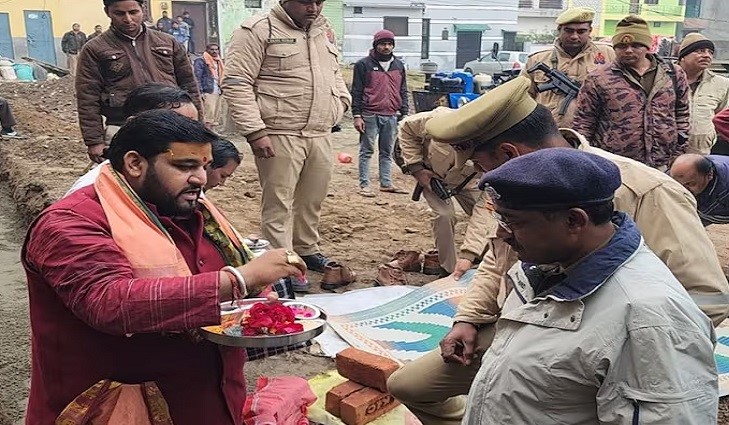  Sambhal: Bhoomi Pujan, police post