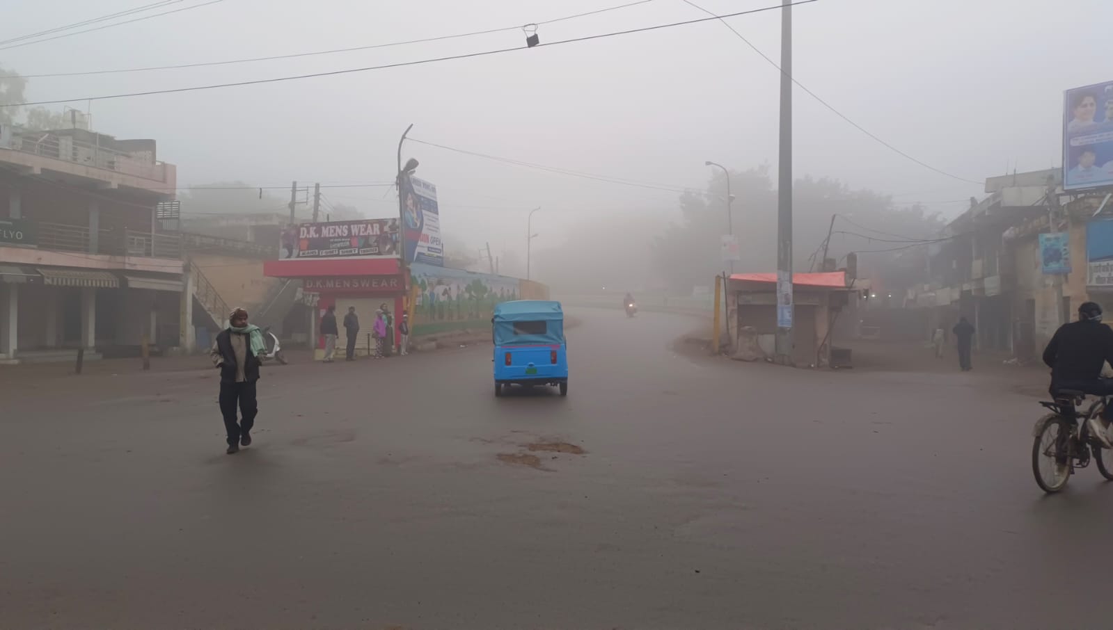 morena, Fog made ,bone-chilling cold