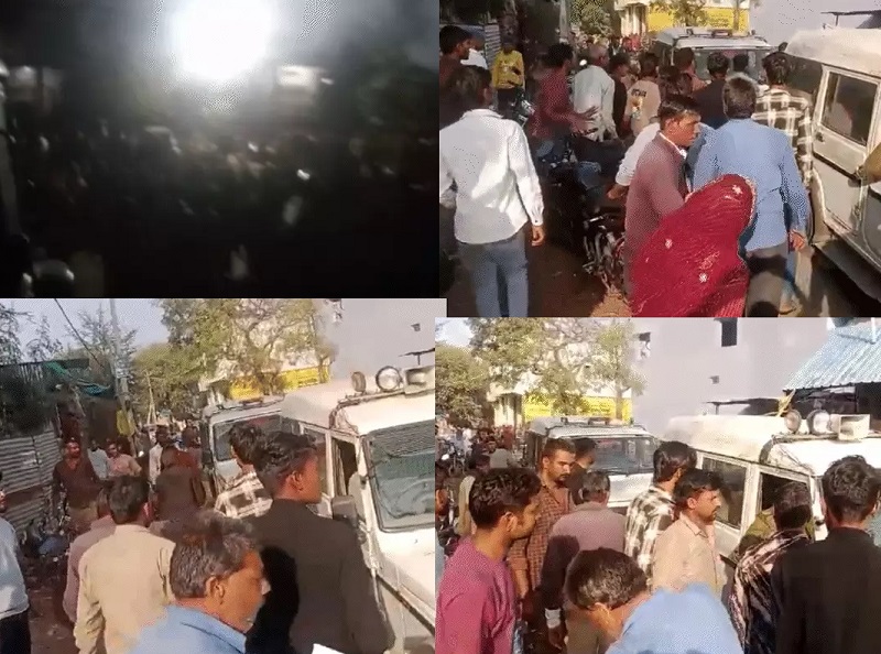 neemuch, Villagers surrounded ,smuggling case