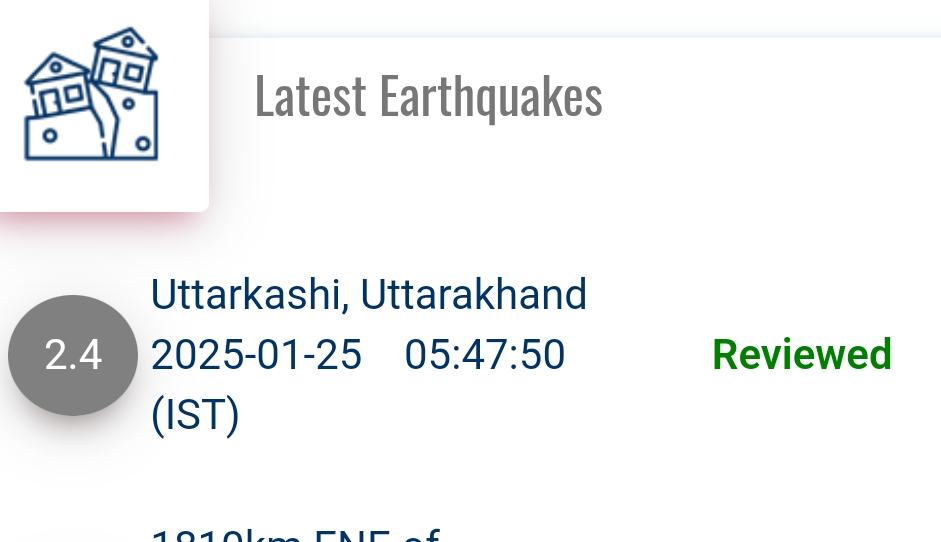 dehradoon, Earthquake tremors, Uttarkashi