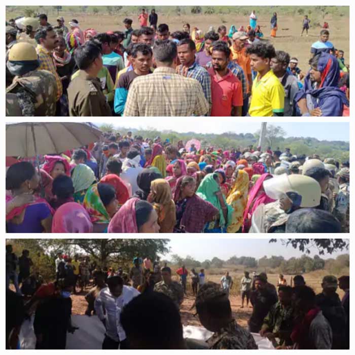 jagdalpur, 11 injured ,clash over burial  