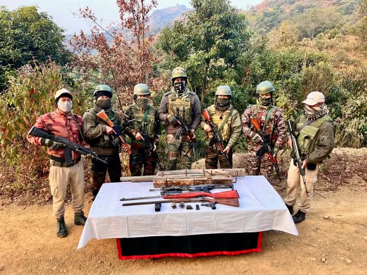 imphal, Security forces recover arms ,ammunition  
