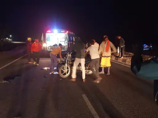 korba, Three youths returning ,unknown vehicle