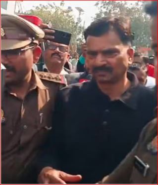 sitapur, Police arrested ,Congress MP Rakesh 