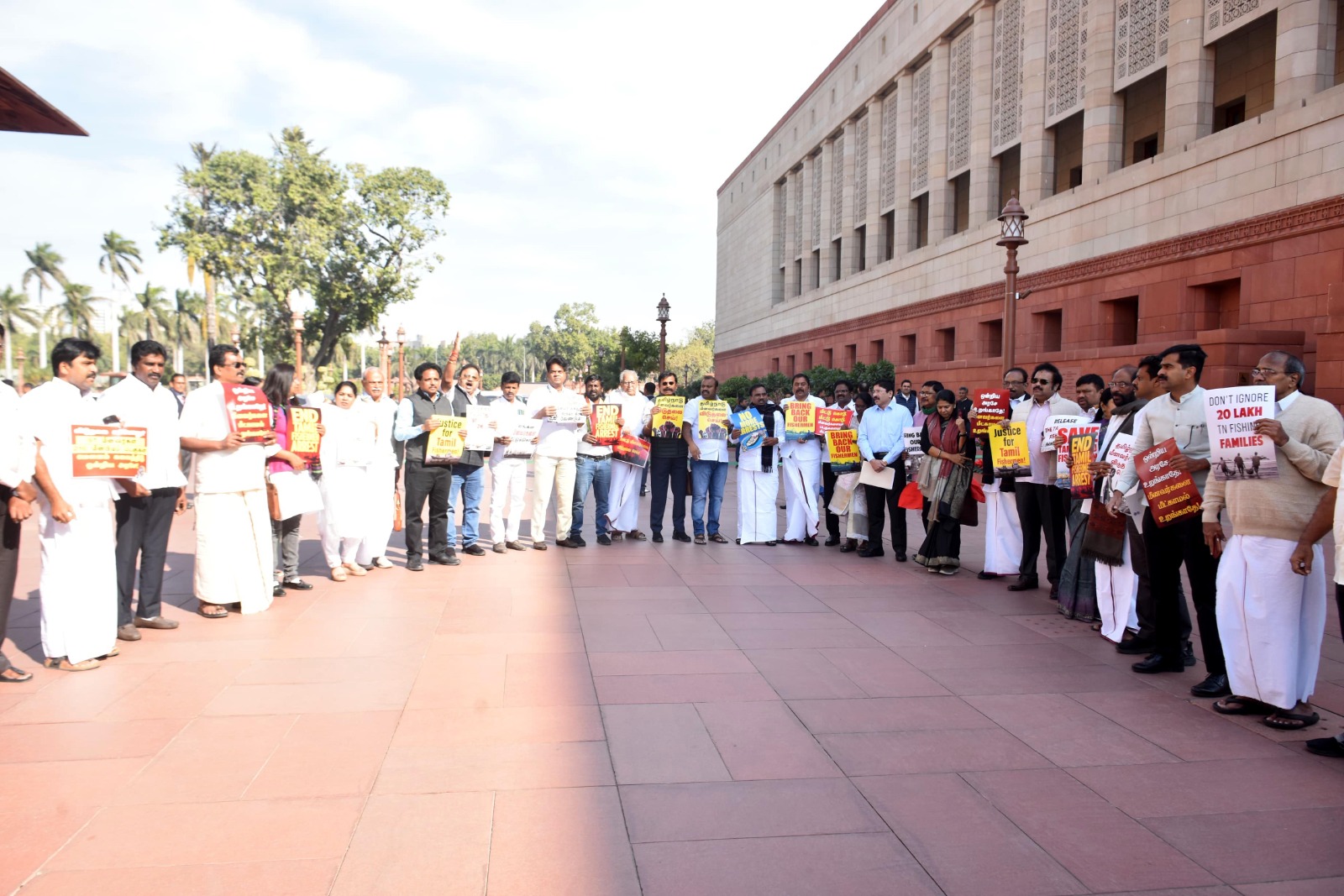 new delhi, Opposition protests , Parliament premises 