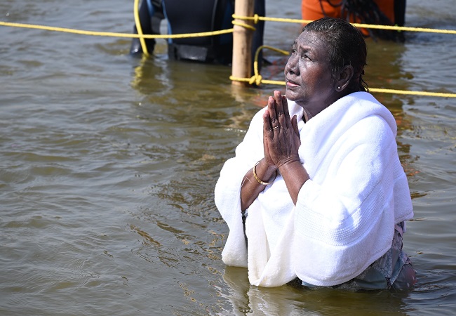 mahakumbhnagar, President Draupadi Murmu ,holy Sangam