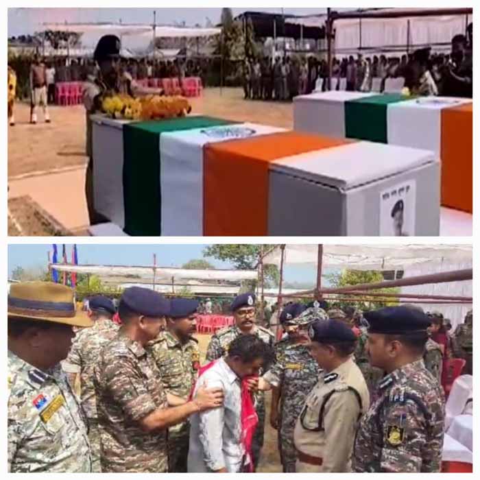 bijapur, Tribute paid, two martyred soldiers  