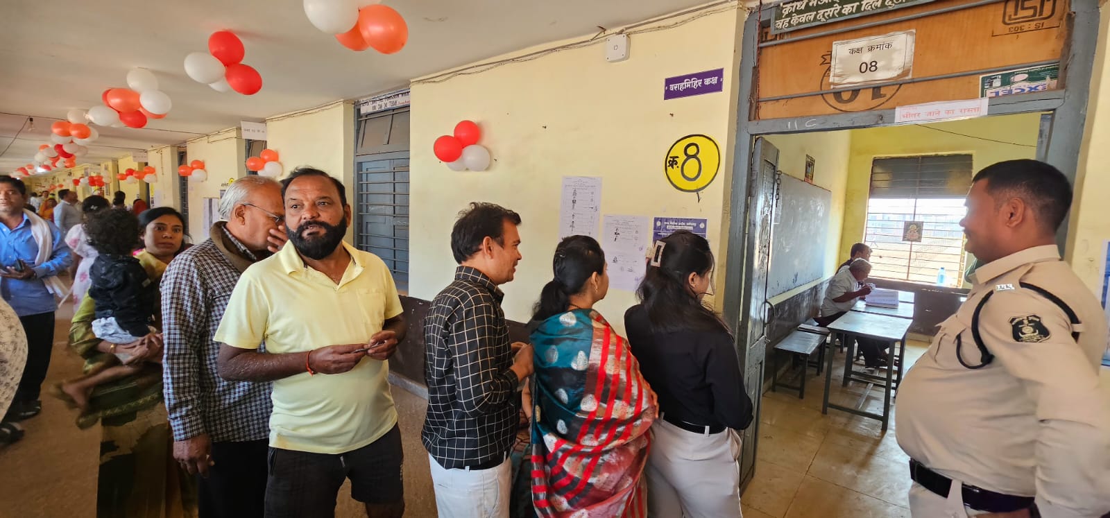 raipur, 68% voting, urban body elections 
