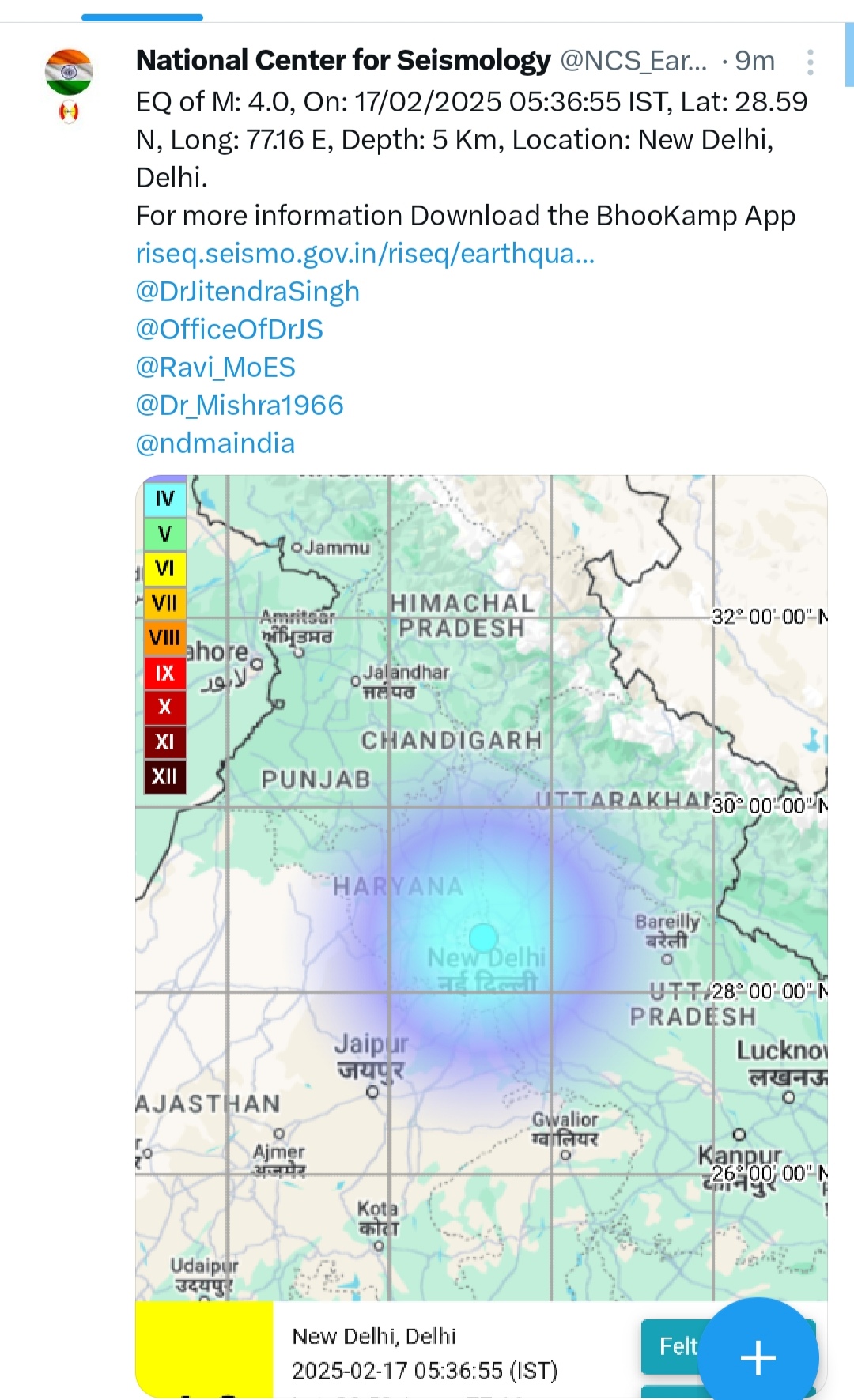new delhi, Strong earthquake, jolts Delhi-NCR