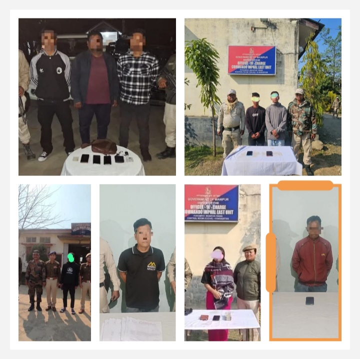 imphal, Manipur, organizations arrested