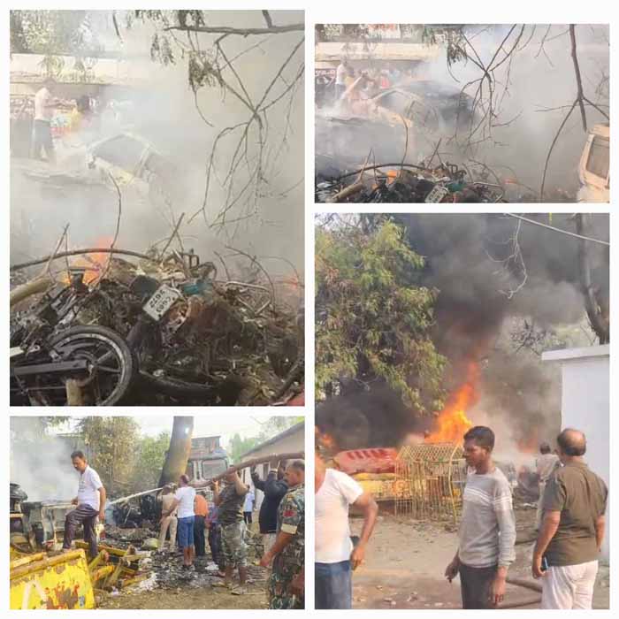 kanker, Fire broke out,  Kotwali police station  