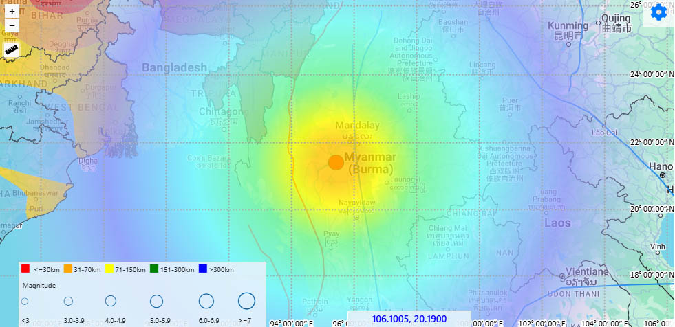 new delhi, Earthquake ,hits Myanmar, Thailand 