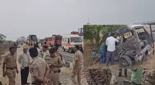 mumbai, Three vehicles collided , 5 people died