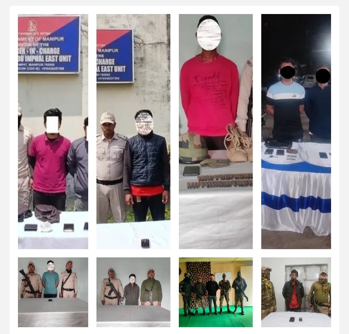 imphal, 10 militants , various organizations arrested 