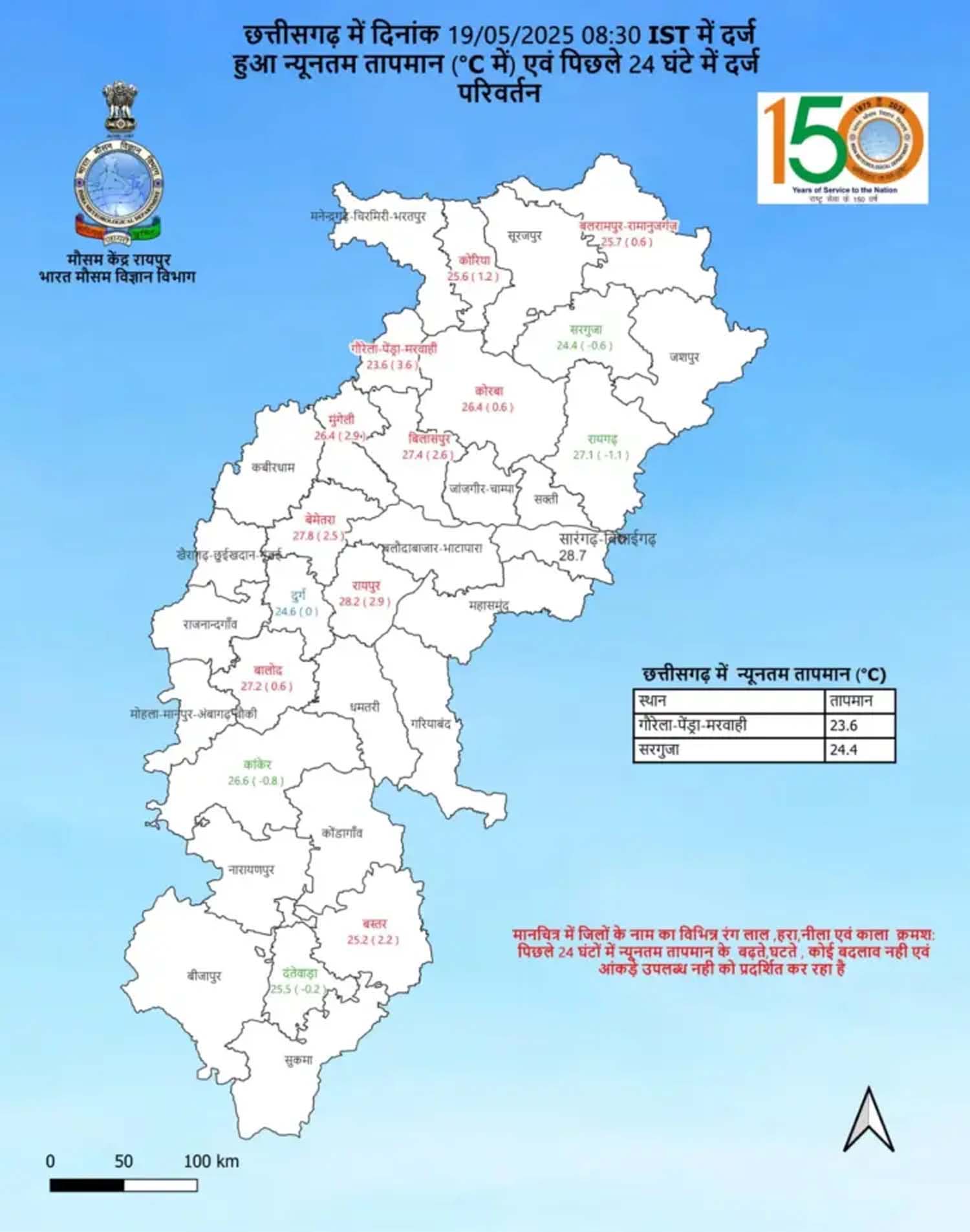 raipur, Yellow alert issued , next three days