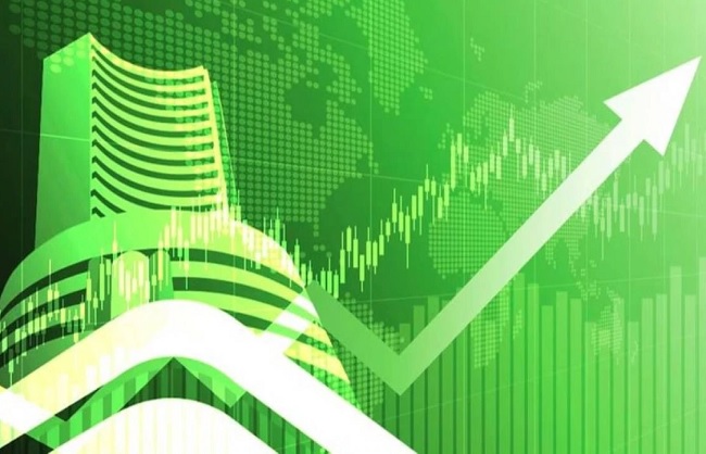 new delhi, Stock market ,closed on green mark