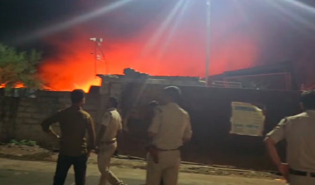bhopal,   huge fire broke out ,Govindpura industrial area