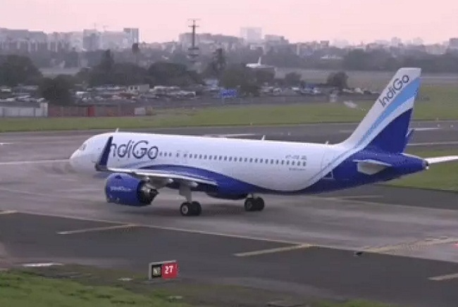 indore, Indigo flight returned,indore airport