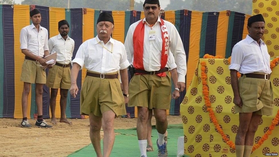 Indore , RSS, new organisational structure,9 regions,  85 divisions 