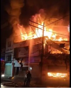 A massive fire broke out in Durg
