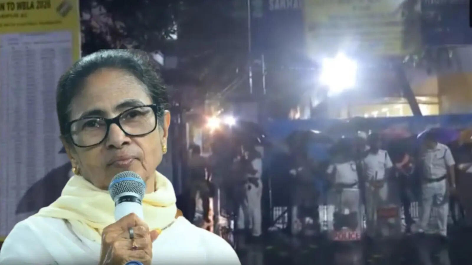  Ruckus , EVM strong room , Kolkata, Mamata Banerjee present , 4 hours