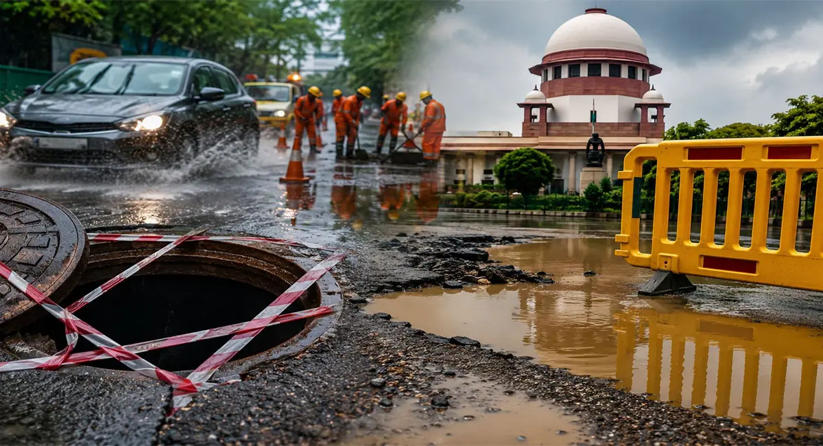 Action , Potholes , MP: Supreme Court Committee ,Directs Repairs , 48 Hours