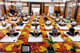 Yoga for a Healthy Life, resonated,  Katni , International Yoga Day.