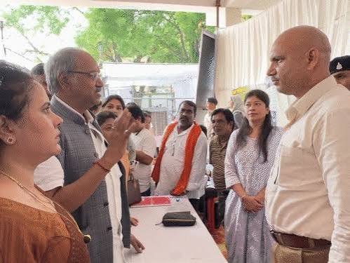 Brijmohan Agrawal unhappy , Raipur