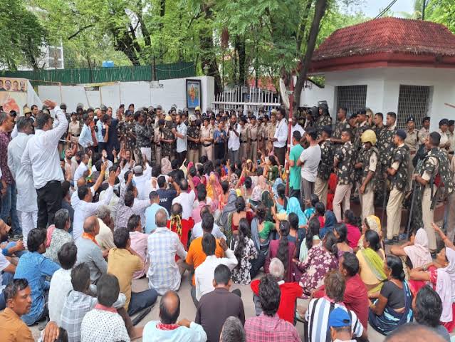 Nakti displacement dispute: AAP ,MLA Anuj Sharma