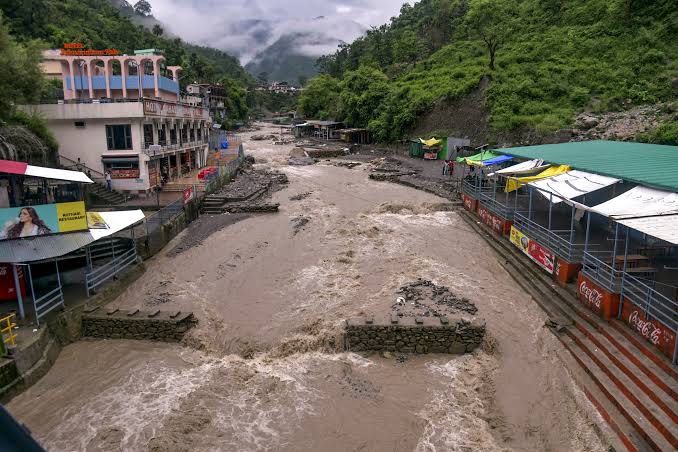 Rain impacts , country, temples submerged , UP, landslides ,Uttarakhand