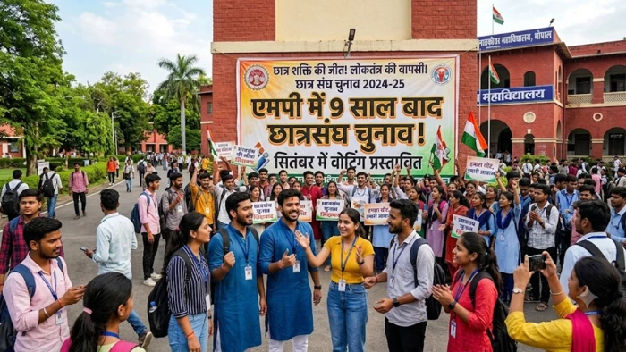 Student ,union elections , Madhya Pradesh , September 2026