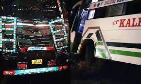 guna, Truck rammed,bus full of passengers,two killed